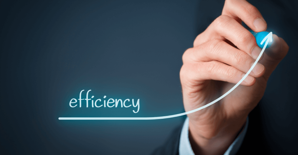 Elevating Mortgage Bfsi Operations: How Azure Cloud Solutions Drive Efficiency And Innovation 5 A close-up of a business person's hand drawing an ascending line on a glass surface, symbolizing the concept of growth in efficiency