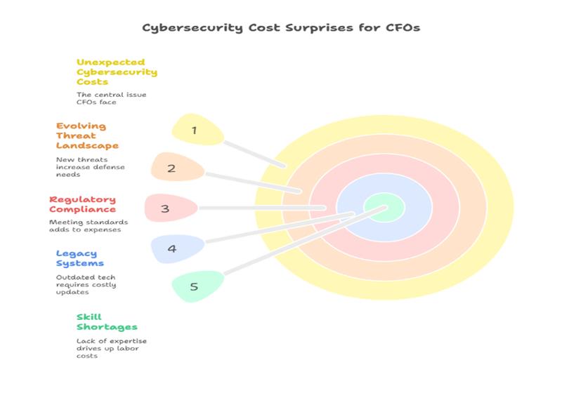 Cybersecurity cost surprises for CFOs