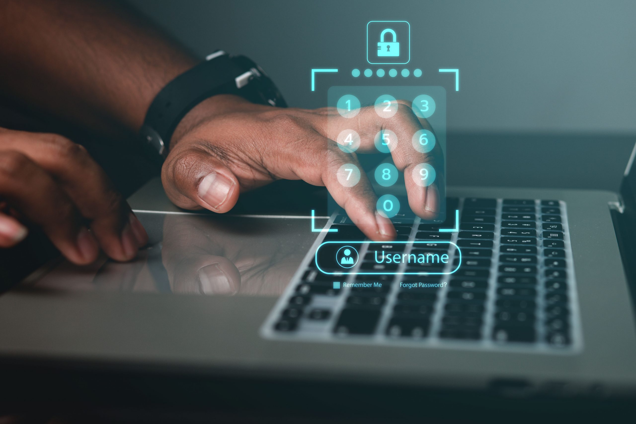 high technology security protection concept twostep verification login encrypted account scaled