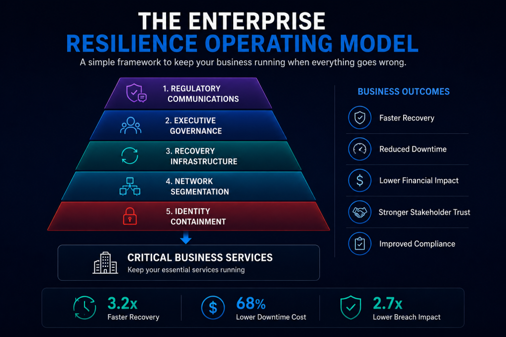 From Breach Recovery To Business Continuity: How Cisos Are Redefining Cyber Resilience In 2026 1 The Enterprise Resilience Operating Model
