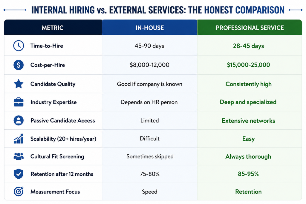 Internal Hiring vs. External Services The Honest Comparison - Compunnel