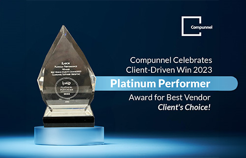 Compunnel Celebrates Client-Driven Win 2023 Platinum Performer Award for Best Vendor (Client’s Choice)