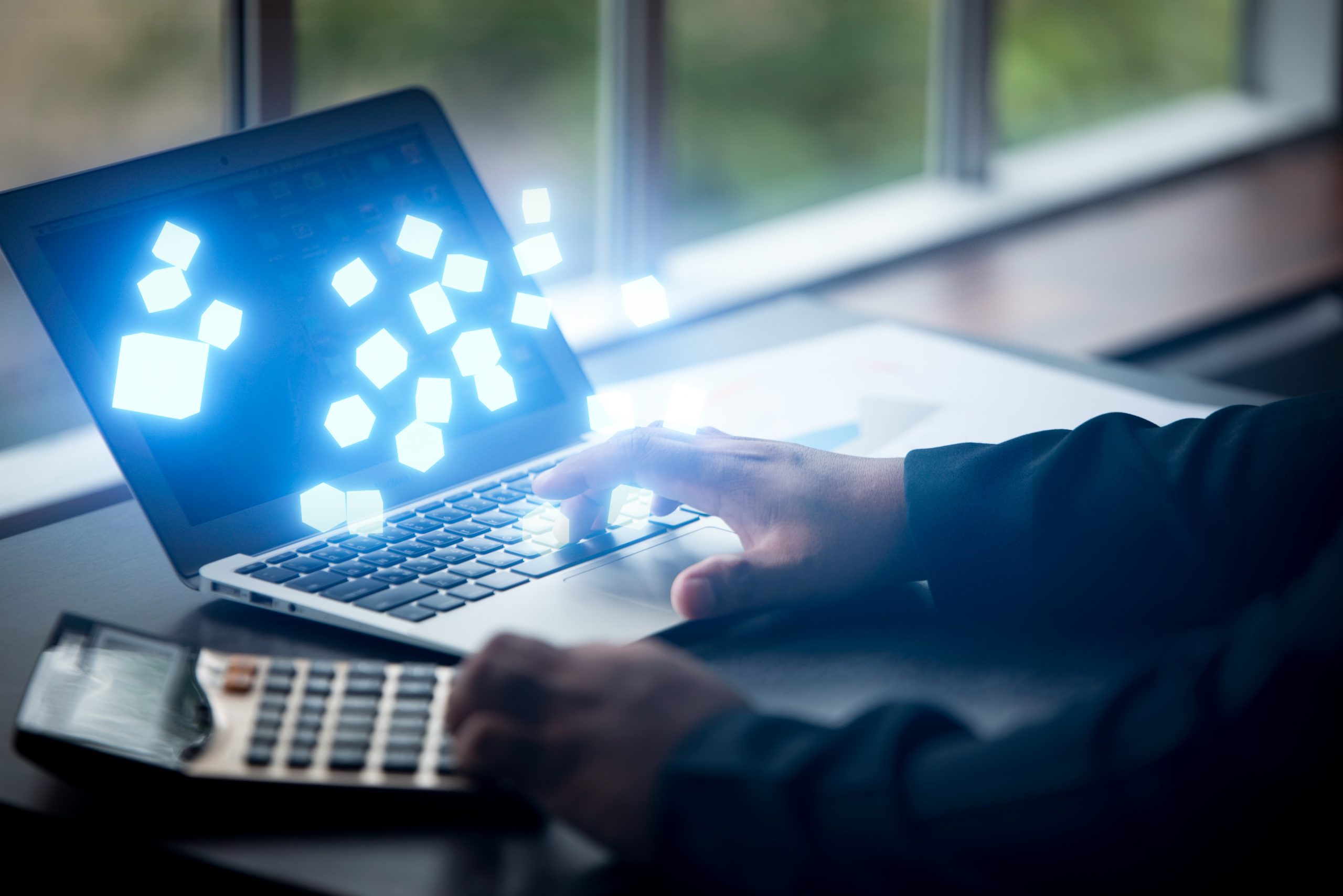 Infographic on scaling service operations with AI and Dynamics 365