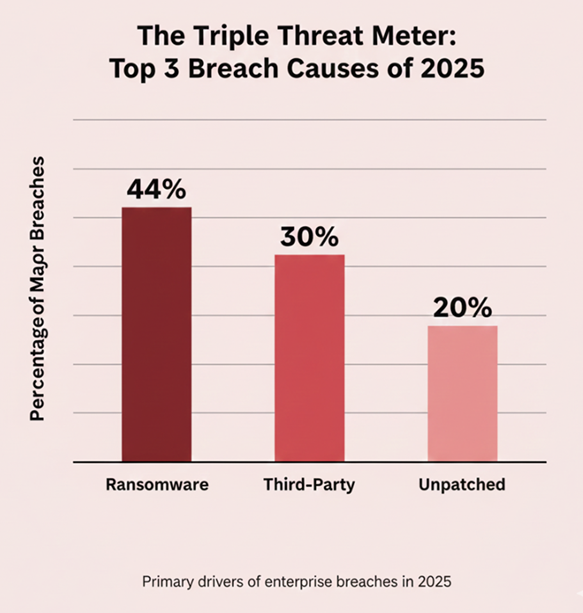 The Triple Threat Meter: Top 3 Breach Causes of 2025